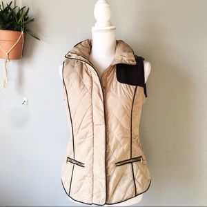Z a r a  //  Tan Puffer Vest